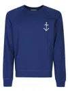 Shop La Paz Blue Logo Organic Cotton Sweatshirt