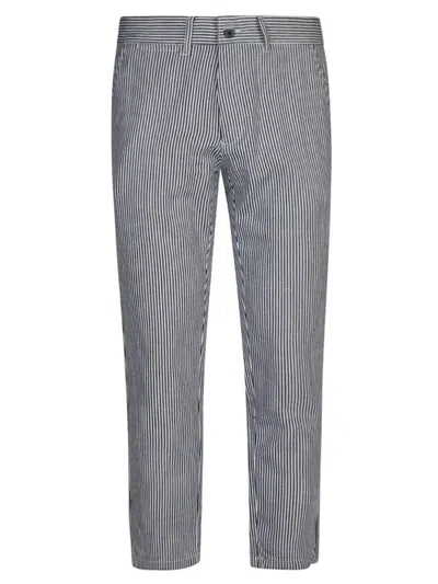 La Paz Chinos Cotton Trousers In Dark Blue