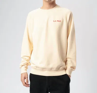 La Paz Cunha Heart Sweatshirt In Ecru In Beige