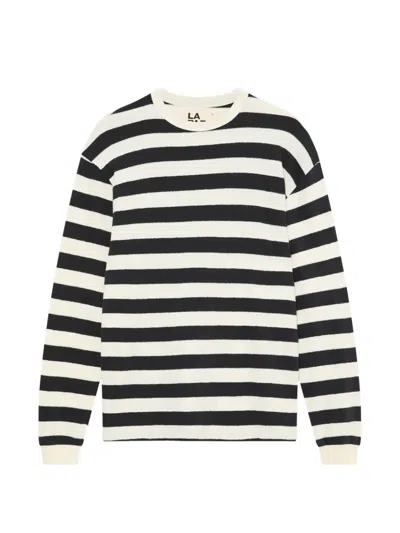 La Paz Feijó Striped Long-sleeve T-shirt In Black