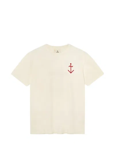 La Paz Guerreiro Graphic-print T-shirt In Neutral
