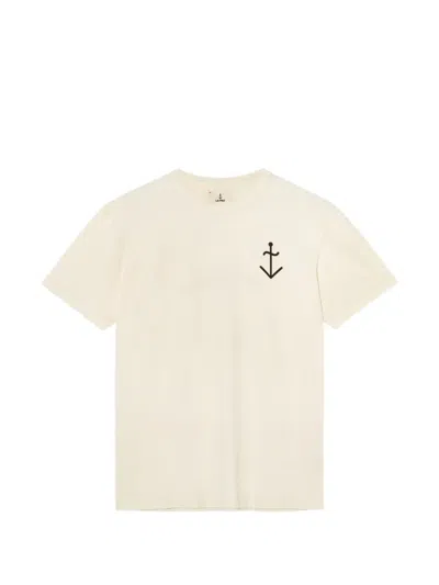 La Paz Guerreiro Los Angeles Logo-print T-shirt In Neutral