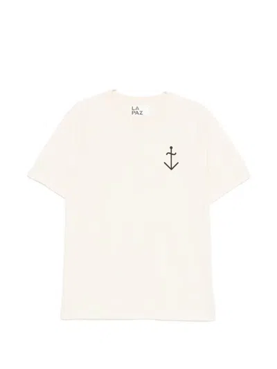 La Paz Logo-print T-shirt In White