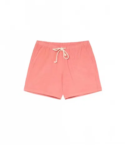 La Paz Men's Formigal Beach Shorts In Sunrise Baby Cord In Pink