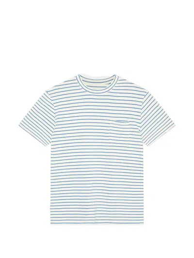 La Paz Striped Pocket T-shirt In Blue
