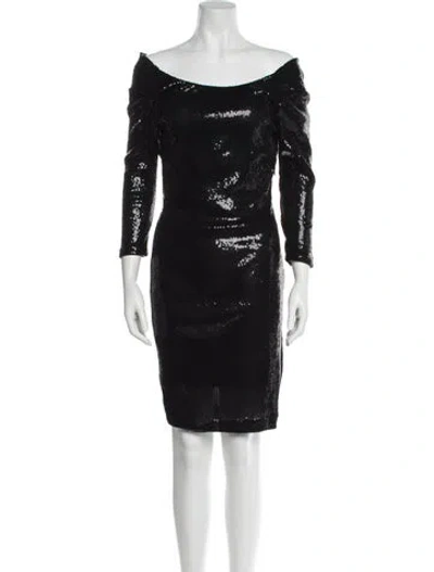 Pre-owned La Perla Bateau Neckline Knee-length Dress W/ Tags In Black