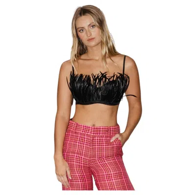Pre-owned La Perla Black Label Feather Bra Top