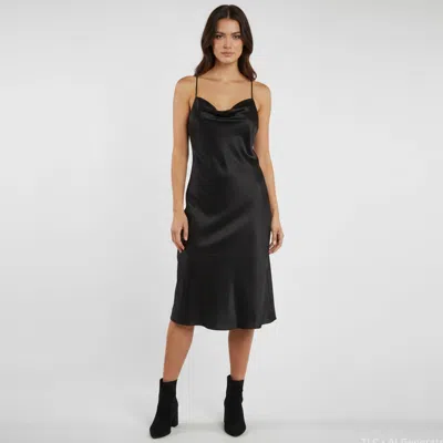 Pre-owned La Perla Black Satin Strappy Mini Dress S