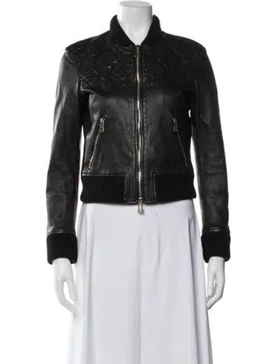 Pre-owned La Perla Bomber Jacket In Black