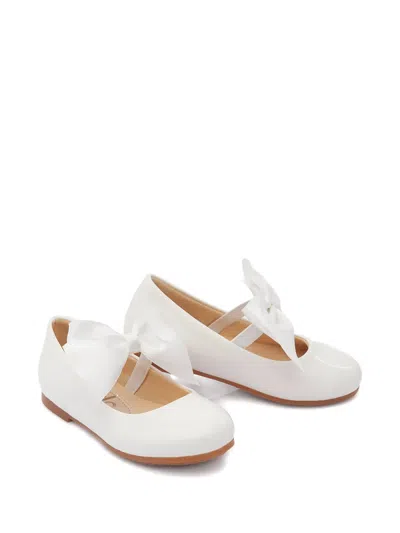 La Perla Kids' Bow-detail Ballet Flats In White