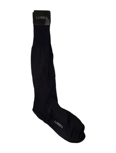 Pre-owned La Perla Branded Socks W/tags In Blue