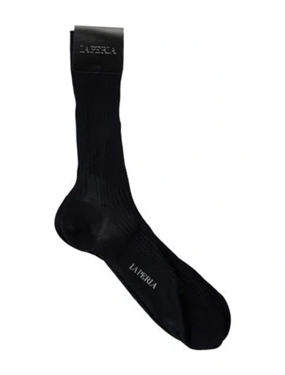 Pre-owned La Perla Branded Socks W/tags In Blue