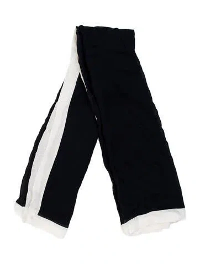 Pre-owned La Perla Colorblock Pattern Scarf In Blue