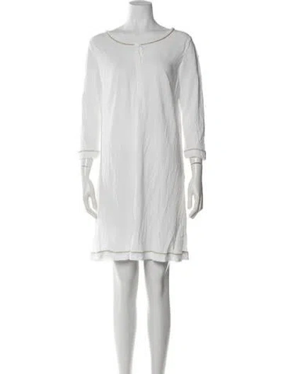 Pre-owned La Perla Crew Neck Knee-length Dress In Blue