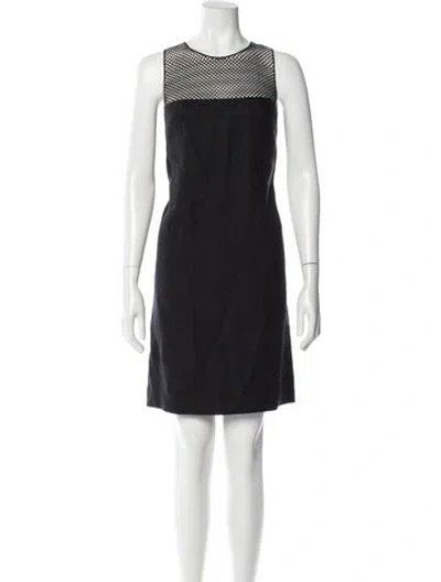 Pre-owned La Perla Crew Neck Knee-length Dress In Gray