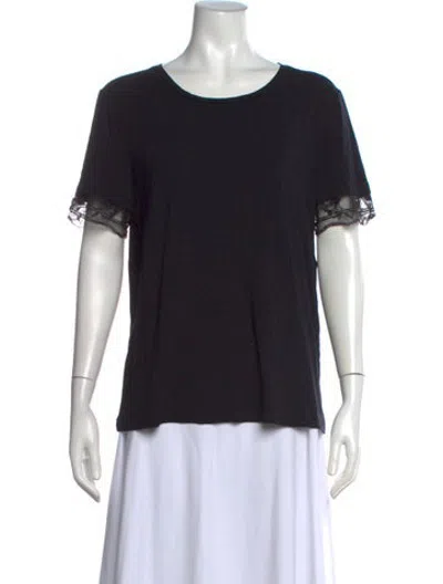 Pre-owned La Perla Crew Neck Short Sleeve T-shirt In Black
