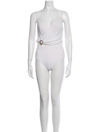 Pre-owned La Perla Cutout Accent One-piece In White