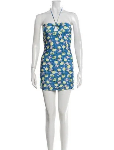Pre-owned La Perla Floral Print Cover-up W/ Tags In White