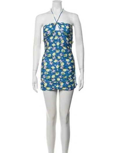 Pre-owned La Perla Floral Print Cover-up In White