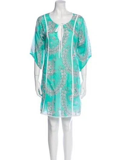 Pre-owned La Perla Floral Print Mini Dress In Multi