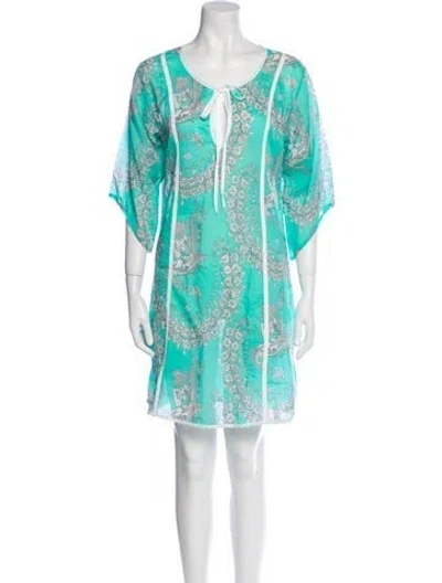 Pre-owned La Perla Floral Print Mini Dress In Multi