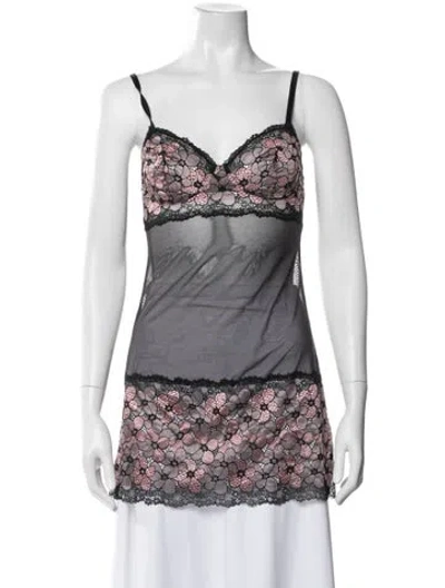 Pre-owned La Perla Floral Print Nightgown In Multicolor
