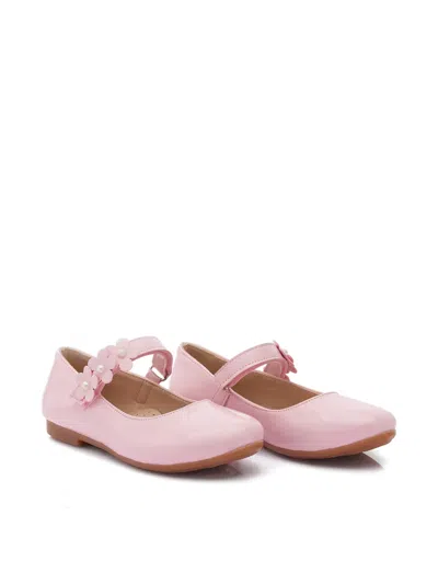 La Perla Kids' Flower-appliqué Ballet Flats In Pink