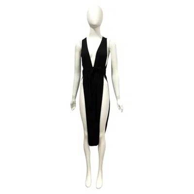 Pre-owned La Perla High Waisted High Slit Dress In Beige