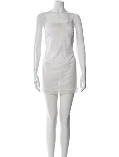 Pre-owned La Perla Lace Pattern Lace Trim Embellishment Nightgown In Neutral