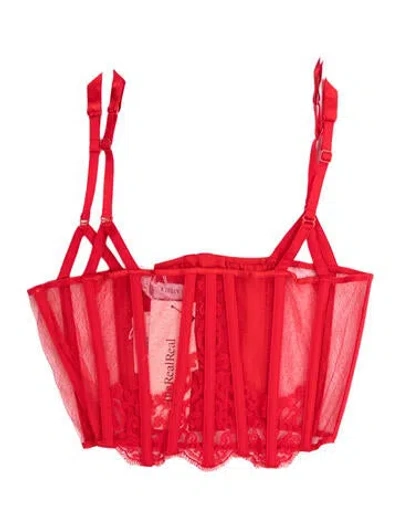 Pre-owned La Perla Lace Pattern Lounge Set In Orange