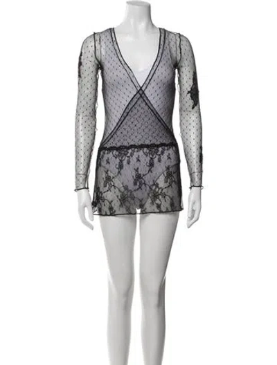 Pre-owned La Perla Lace Pattern Nightgown In Multicolor