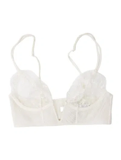 Pre-owned La Perla Lace Pattern Nightgown W/ Tags In White
