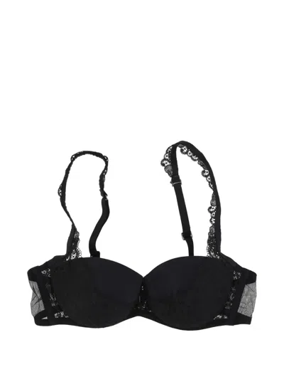 La Perla Lace-trim Bra In Black