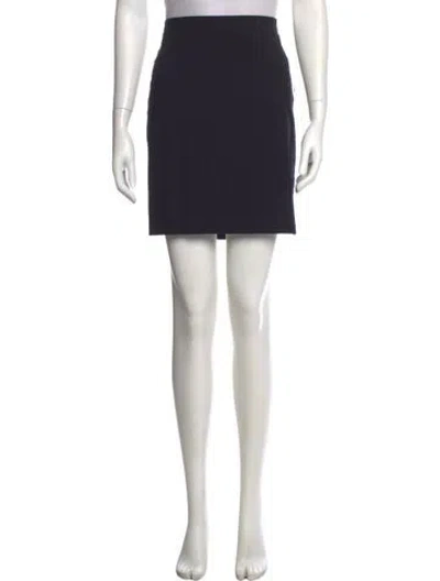 Pre-owned La Perla Lace Trim Embellishment Mini Skirt In Black