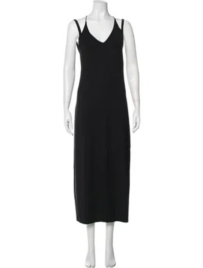 Pre-owned La Perla Lace Trim Embellishment Nightgown In Black