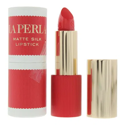 La Perla Ladies Matte Silk Lipstick 0.12 oz 103 Coral Red Makeup 5060784160845 In ["pink","red"]