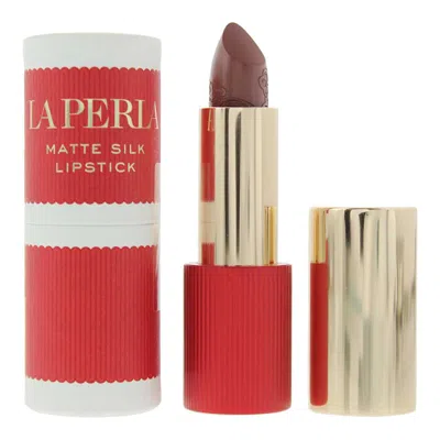 La Perla Ladies Matte Silk Lipstick 0.12 oz 111 Auburn Red Makeup 5060784161712 In ["red"]