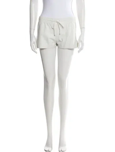 Pre-owned La Perla Leather Mini Shorts In Neutral
