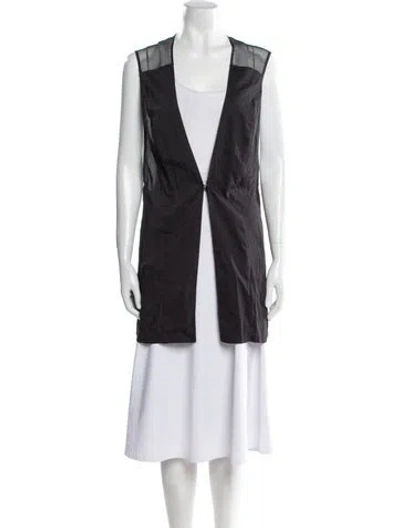 Pre-owned La Perla Leather Vest In Black