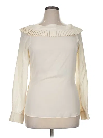Pre-owned La Perla Long Sleeve Blouse In Ivory