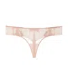 La Perla Maison Couturing Slip Thong In Pink