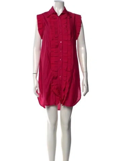 Pre-owned La Perla Mini Dress In Red