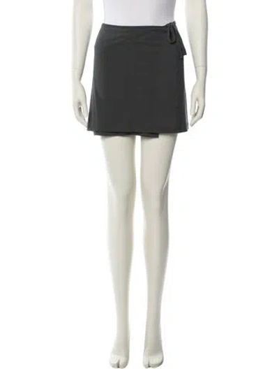 Pre-owned La Perla Mini Skirt In Gray