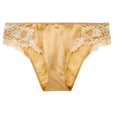 Pre-owned La Perla New  Maison Frastaglio Embroidery Medium Brief 4 / L In White