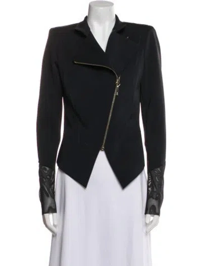 Pre-owned La Perla Nylon Biker Jacket In Black