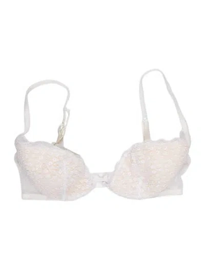 Pre-owned La Perla Nylon Lace Pattern Lounge Set W/ Tags In White