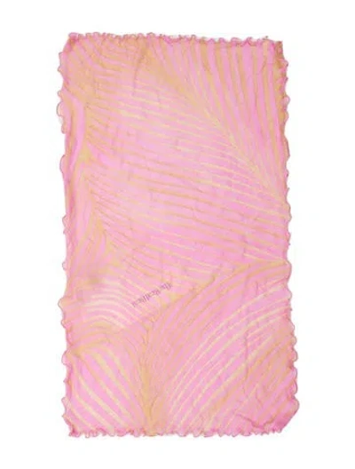 Pre-owned La Perla Nylon Printed Scarf In Pink