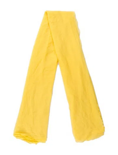 Pre-owned La Perla Nylon Scarf In Yellow