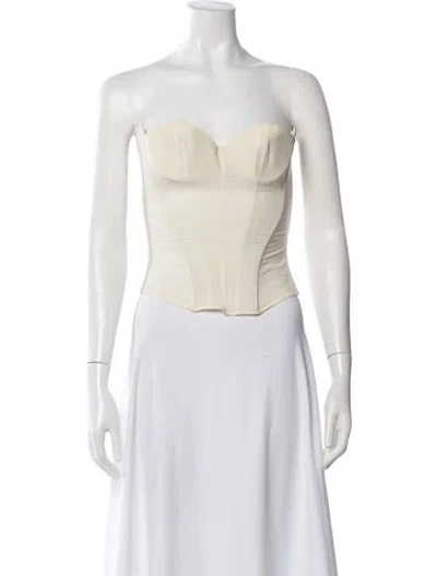 Pre-owned La Perla Nylon Strapless Top In Neutrals