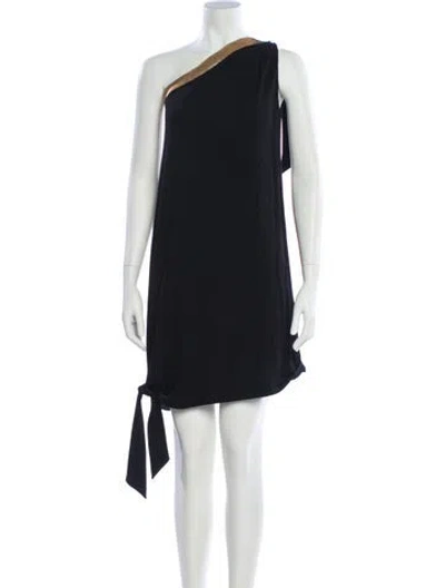 Pre-owned La Perla One-shoulder Mini Dress W/ Tags In Blue